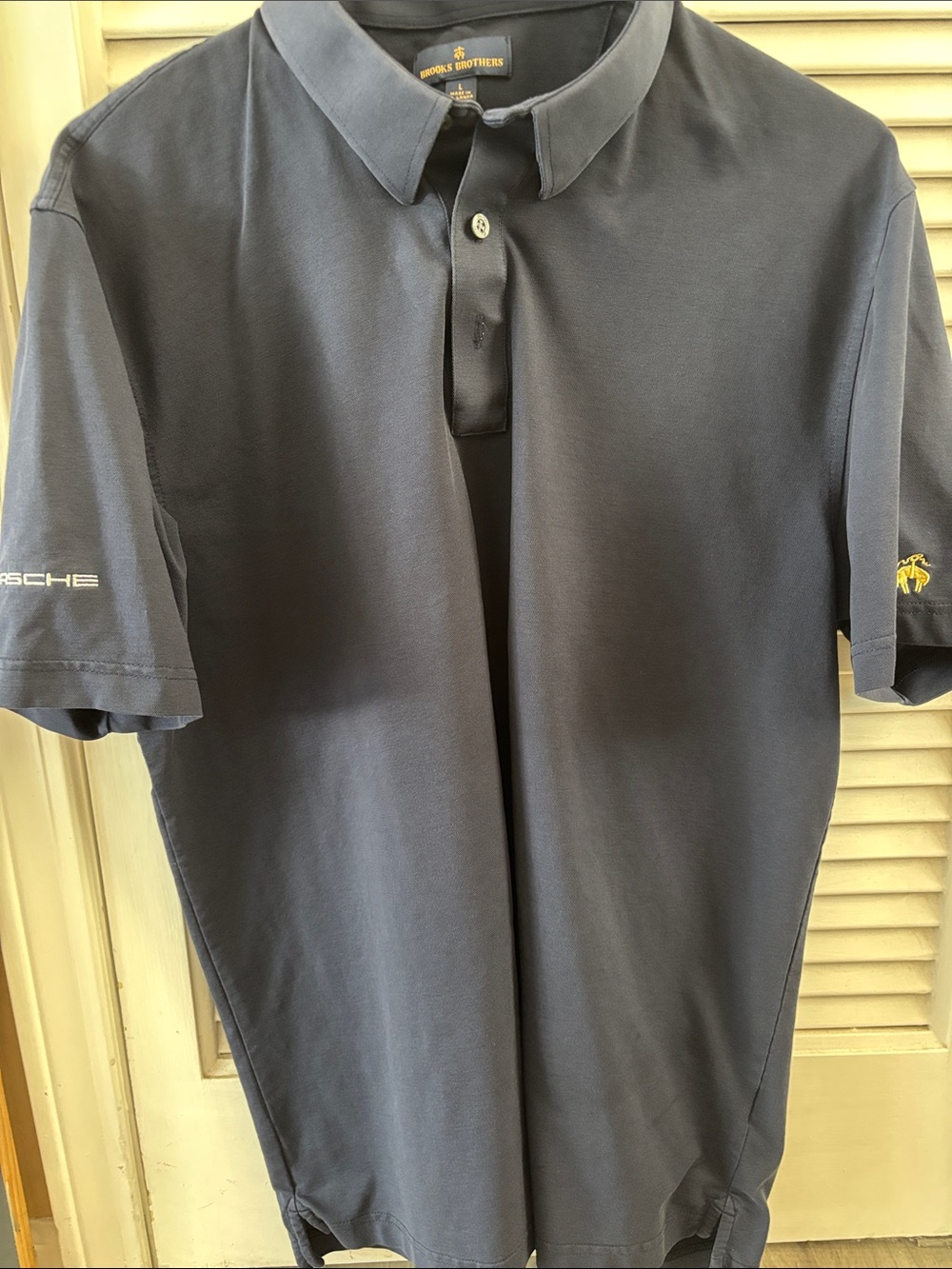 Porsche x Brooks Brothers Men's Navy Polo Shirt